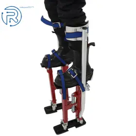662823 Netuera Adjustable Red 18 Inch -30 Aluminum Drywall Stilts Tool For Painting Painter Taping #3