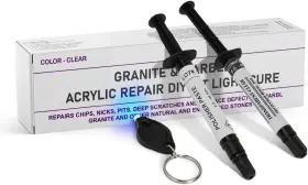105-a Nnrepair Granite Marble Quartz And Acrylic Repair Kit Clear/transparent
