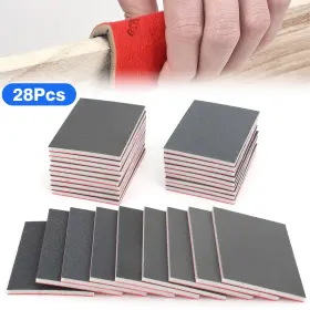 180-3000 Nsioutlet 690770149544 28pcs Sanding Block Pads Grit Foam Sandpaper Sponge Wet Dry For Drywall