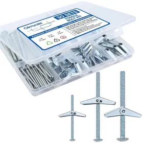 Oimyalsi Sk-100-01 30 Sets Toggle Bolts For Drywall Heavy Duty Metal Anchors Kit 1
