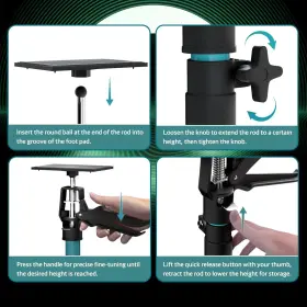 Tyqxdg01 Outimate Adjustable Support Pole Cabinet Jacks For Installing 13-4/5 23-3/5 2pcs #2