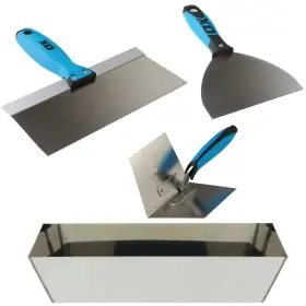 Ox 053722620629 Pro Drywall Finishing Tool Set With Stainless Steel Mud Pan Taping/joint