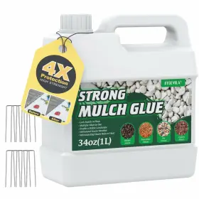 Oycevila 795276089353 Concentrate Mulch Glue Strong Landscape Lock Adhesive Pea Gravel Stabi