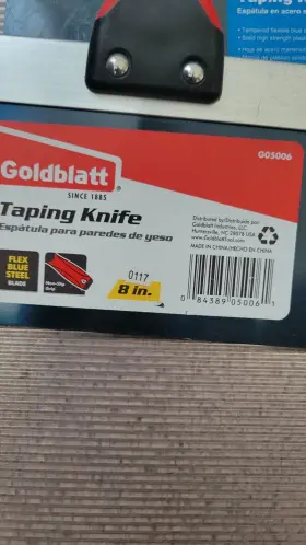 G05006 Pacesetter G05008 Blue Steel Taping Knife 12 Inch G05009 And Goldblatt 8 #2