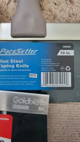 G05006 Pacesetter G05008 Blue Steel Taping Knife 12 Inch G05009 And Goldblatt 8 #3