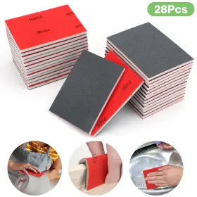180-3000grit Partsdomauction 690770149551 28x Sanding Sponges Set Ultra Fine Foam Sandpaper Block Wet Dry Pad