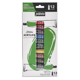 668700 Pebeo Studio Acrylic Paint 12 Tubes Ml