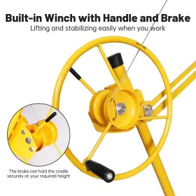 Cpm-04 Pxvwa 150lbs Drywall Lift 16ft Heavy Duty Jack 360 Adjustable She #3