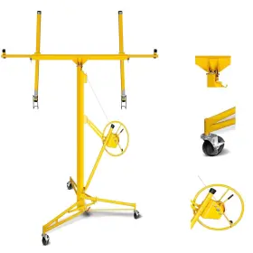 Cpm-04 Pxvwa 150lbs Drywall Lift 16ft Heavy Duty Jack 360 Adjustable She