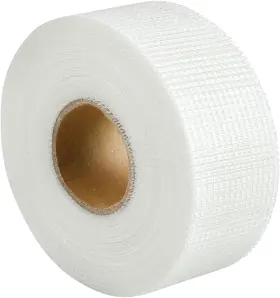 Qilima 735209407939 Self-adhesive Fiberglass Drywall Joint Mesh 2inch X 148 Feet White