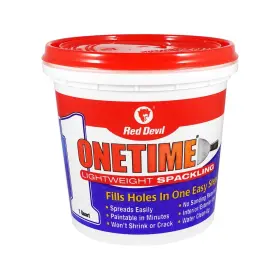 0544 Red Devil Onetime Lightweight Spackling 1 Quart Pack Of