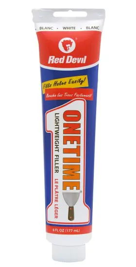 0545 Red Devil Onetime Lightweight Spackling 6 Oz. Squeeze Pack Of 5 White
