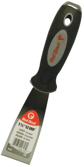 6203 Red Devil 075339006139 Ez Grip Stiff Putty Knife 1.5-inch Black