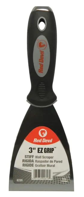 6209 Red Devil 075339006160 Ez Grip Wall Scraper 3 Inch Multi