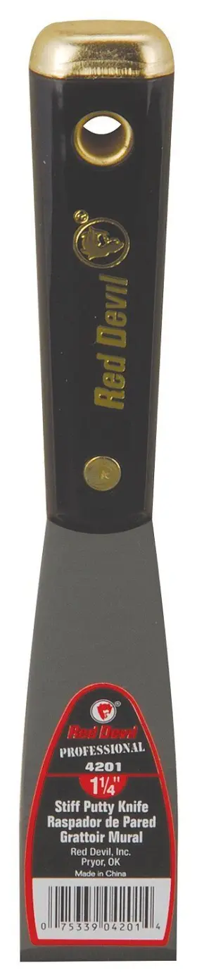 Red Devil 075339042014 4201 Putty Knife 1.25 Inch Multi