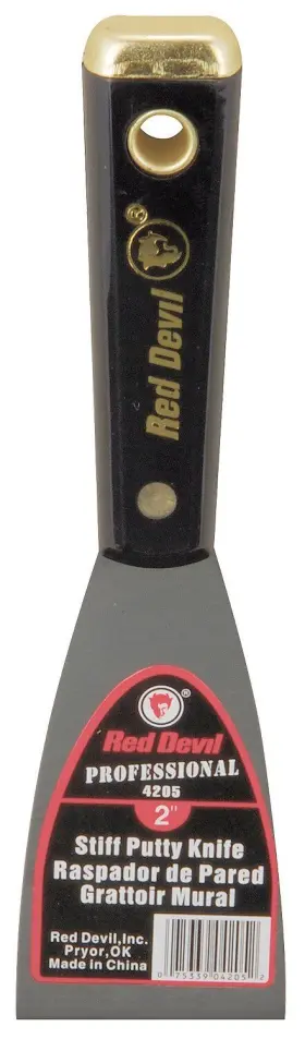 Red Devil 075339042052 4205 2 Inch Stiff Putty Knife Silver