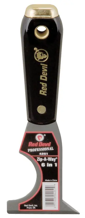 Red Devil 075339042519 4251 6-in-1 Painters Tool 1-pack Black