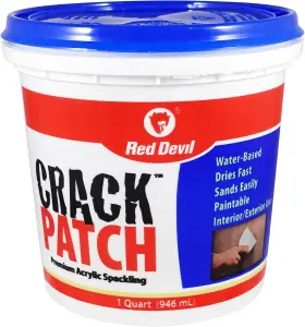 0804 Red Devil Crack Patch Premium Acrylic Spackling 1 Gallon White