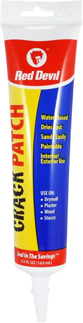 0805 Red Devil Crack Patch Premium Acrylic Spackling 5.5 Fl Oz White