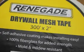 Mdt2300wh Renegade White Drywall Mesh Tape 2 Inch X 300ft Qty Of 16 #2