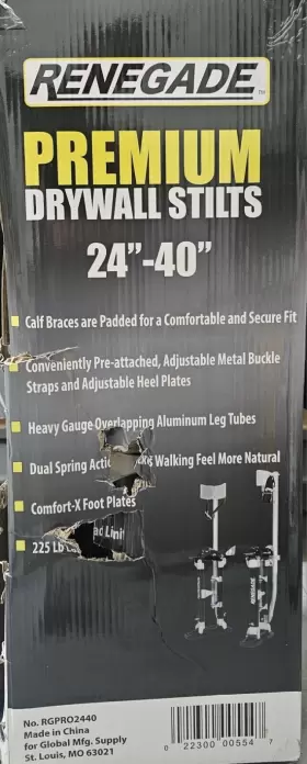 Rgdpro2440 Renegade Pro Drywall Stilts 24 - 40 #2