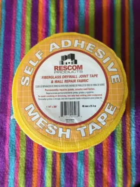 Rescom 857311005084 Products Self Adhesive Fiberglass Drywall Joint Mesh Tape 1-7/8 Inch X 300
