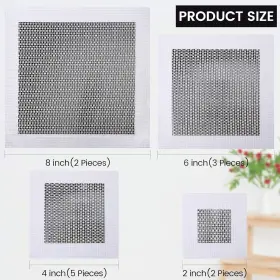 Ripeng-240981 Ripeng 12 Pieces Aluminum Drywall Hole 2 Inch 4 6 8 White #2
