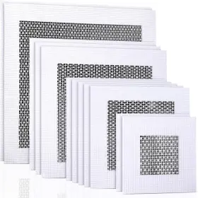 Ripeng-240981 Ripeng 12 Pieces Aluminum Drywall Hole 2 Inch 4 6 8 White