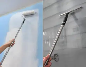 40076 Rollingdog Extension Pole - Stainless Paint Roller #3