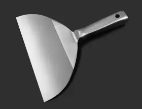 50477 Rollingdog 10 Inch Joint Knife - 420 Stainless Steel One Piece Mirror Polishe #2