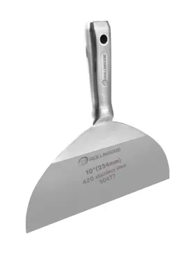 50477 Rollingdog 10 Inch Joint Knife - 420 Stainless Steel One Piece Mirror Polishe