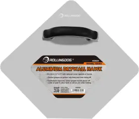50551 Rollingdog 13 Inch Aluminum Drywall Hawk - Professional Plastering Tool With