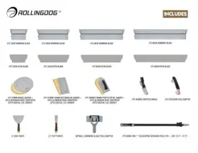 Rollingdog 975284273454 Drywall Skimming Blade Set - 4pcs Blades With Extra Taping Kn #3