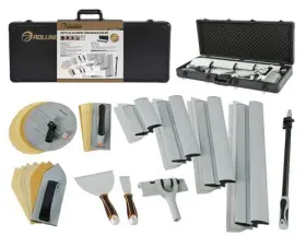 Rollingdog 975284273454 Drywall Skimming Blade Set - 4pcs Blades With Extra Taping Kn