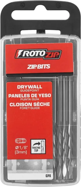 Rotozip 744759278920 Gp8 1/8-inch Drywall Guidepoint Cutting Bits 8-pack #2