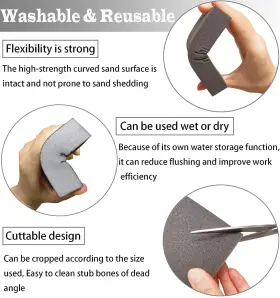 Sackorange 726084952560 12 Pack Sanding Sponge Coarse/medium/fine/superfine 6 Different Speci #3