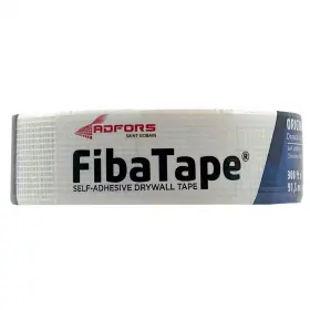 Saint-gobain Adfors 445012791714 Fibatape Standard White 1-7/8 Inch X 300 Ft. Self-adhesive Mesh Drywall Joint Tap Saint-gobain Adfors 445012791714 Fibatape Standard White 1-7/8 Inch X 300 Ft. Self-adhesive Mesh Drywall Joint Tap