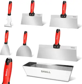 Shall 792483278259 Drywall Knife Set 7 Pcs Stainless Steel Hand Tool Kit