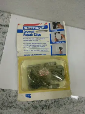 9db3 Sheetrock 081099005039 Drywall Repair Clips 6ct Professional Instant No Cutting #2