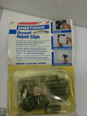9db3 Sheetrock 081099005039 Drywall Repair Clips 6ct Professional Instant No Cutting #3
