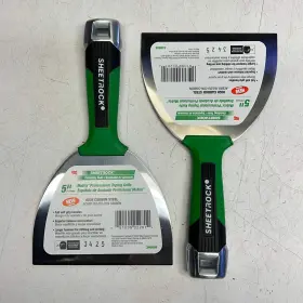 340006 Sheetrock 2 Pack Soft Grip Matrix Carbon Steel Putty Knife 5 Inch