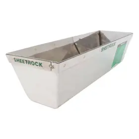 340402 Sheetrock Usg Tools Matrix Stainless Steel 12 Inch Mud Pan With Reinforced Band