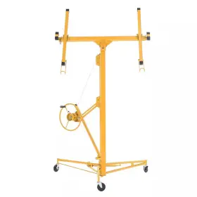 Siavonce 726084577787 16 Ft. Drywall Panel Hoist Jack Lifter Lift In Yellow