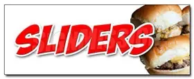 Signmission 718088548504 48 Inch Sliders Mini Burgers Decal Sticker Grilled Beef Cheeseburger Eat