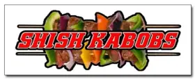 Signmission 721405498710 24 Inch Shish Kabobs 1 Decal Sticker Kebab Middle East Eastern Falafel Lamb Skewe