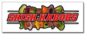Signmission 721405498956 36 Inch Shish Kabobs 1 Decal Sticker Kebab Middle East Eastern Falafel Lamb Skewe