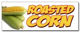 Signmission 738435841423 24 Inch Roasted Corn Decal Sticker Fresh Hot Stand
