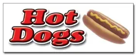 Signmission 738435843199 36 Inch Hot Dog 1 Decal Sticker Dogs Cart