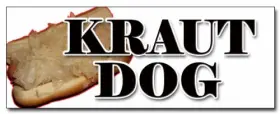Signmission 738435845612 48 Inch Kraut Dog Decal Sticker Weiner Sauerkraut Hot