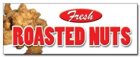 Signmission 738435845971 48 Inch Roasted Nuts Decal Sticker Fresh Hot Stand